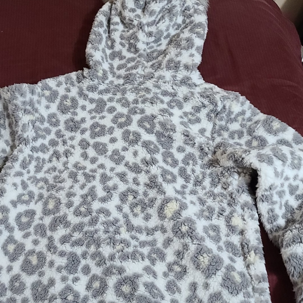 Arizona Cozy Hoodie w/Pom Pom Ears Girls Large 14 - Picture 4 of 5